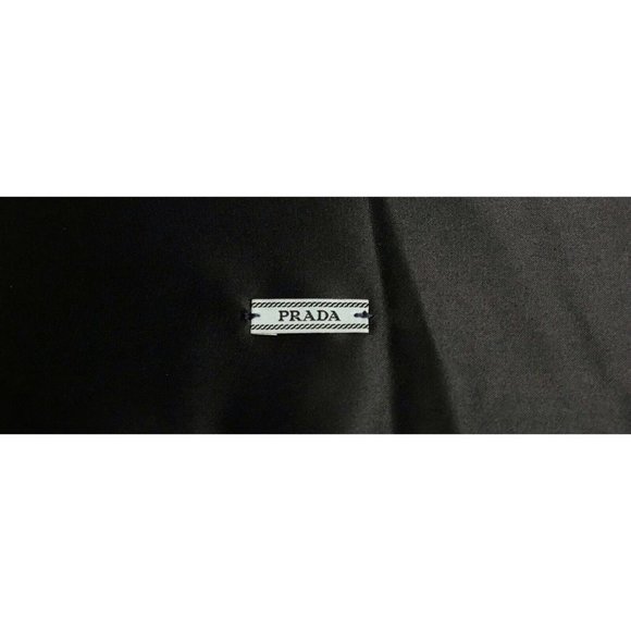 Prada Storage Drawstring Dust Bag Cotton Black 15.2" x 13" - Picture 2 of 5